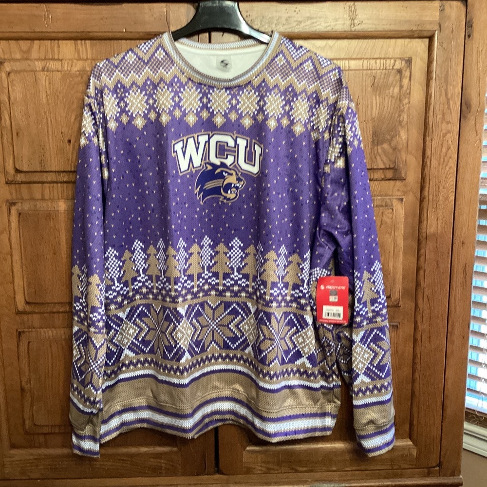 Western Carolina university jersey 100% polyester new with tags WCU colors